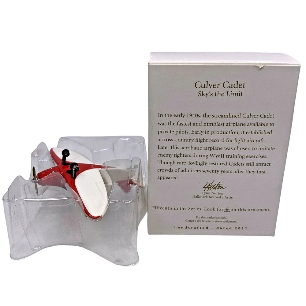 Hallmark Keepsake CULVER CADET Ornament #15 Sky's the Limit Series‎ 2011